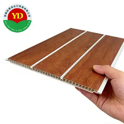 Großhandel mit PVC-Holz-Deckenplatten aus China Lieferant, bietet ineinandergreifende Deckenplatten zu Fabrikpreisen.