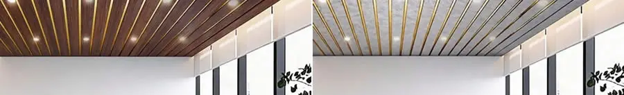 Waterproof PVC ceiling panel wholesale with 3D marble texture and gold inlays